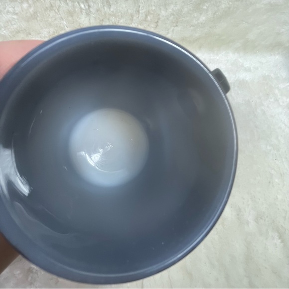 Leo “The Lion” Mug / Coffee Cup / White Glass with Black Gold Exterior - Picture 3 of 8